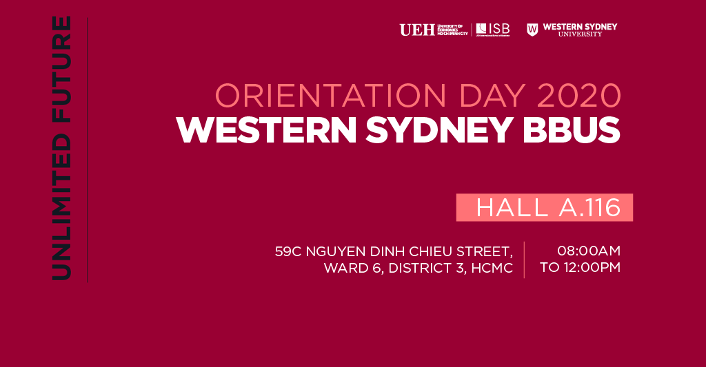 Lễ Khai giảng Chương trình Cử nhân Kinh doanh Western Sydney BBUS 2020