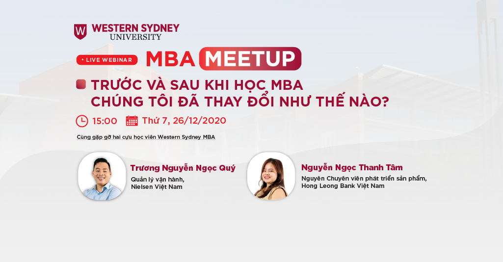 MBA Meetup: Trước và sau khi học MBA – Chúng tôi đã thay đổi như thế nào?