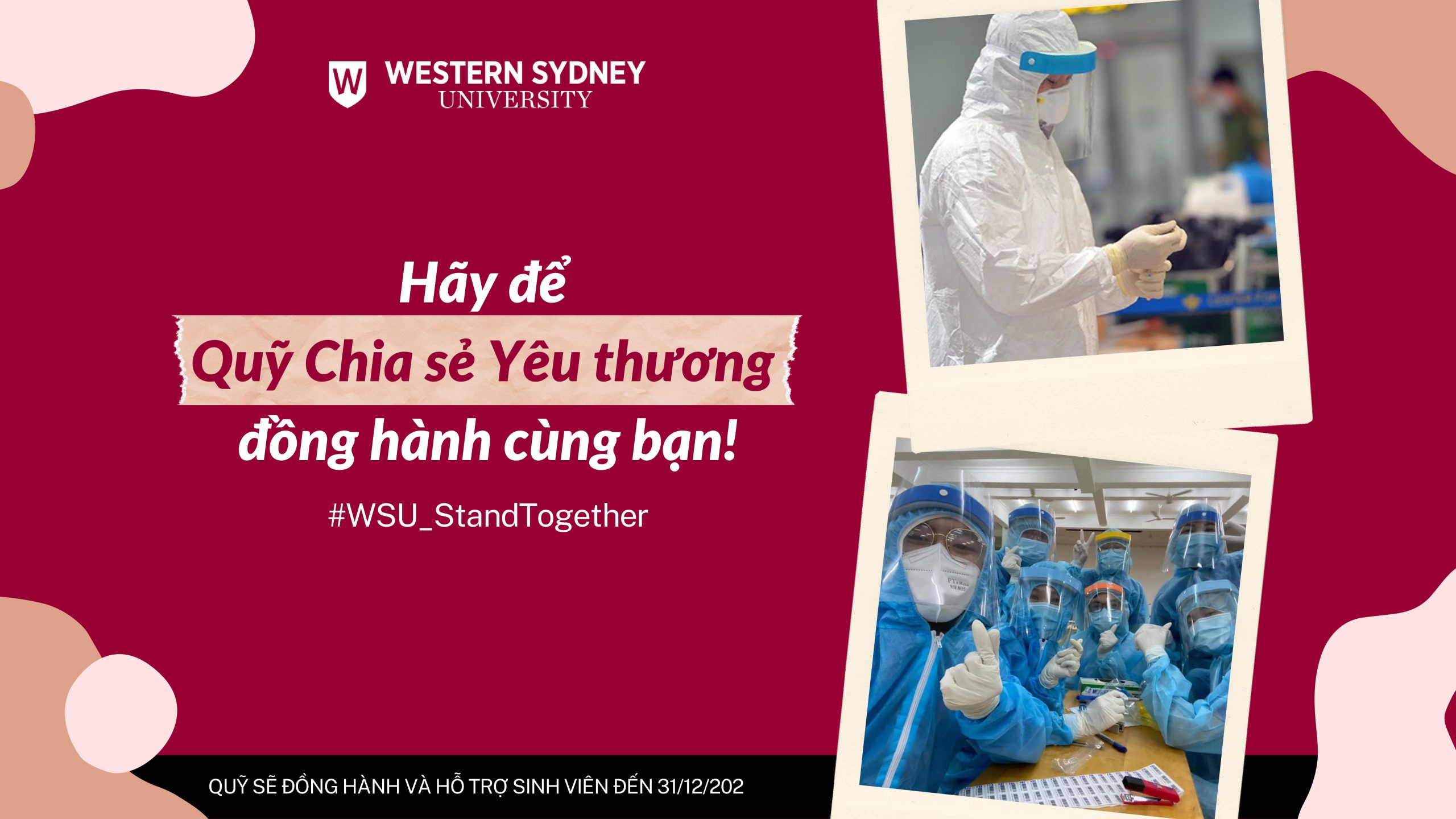 QUỸ CHIA SẺ YÊU THƯƠNG WESTERN SYDNEY VIỆT NAM CÙNG SINH VIÊN VƯỢT QUA MÙA DỊCH