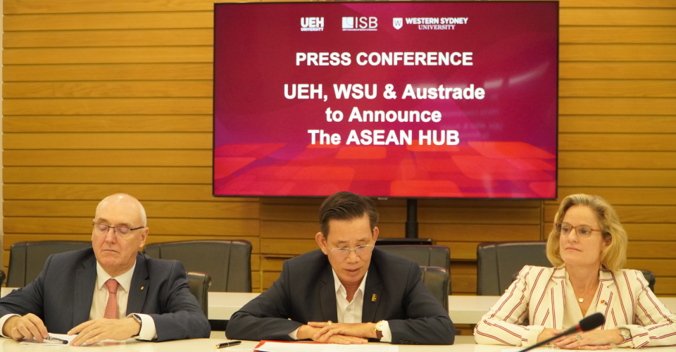 Press conference: UEH, WSU and Investment NSW/Austrade to announce the ASEAN HUB strategy 