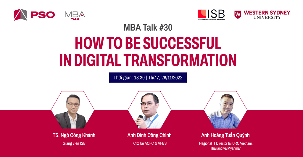 MBA Talk #30: How to be successful in digital transformation