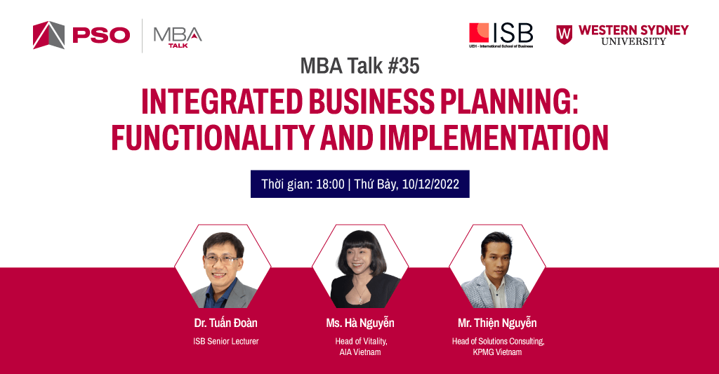 MBA Talk #35: Integrated Business Planning: Functionality and Implementation