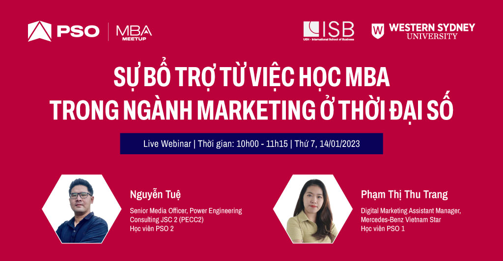 MBA Meetup: Sự bổ trợ từ việc học MBA trong ngành Marketing ở thời đại số