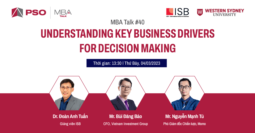 MBA Talk #40: Understanding key business drivers for decision making