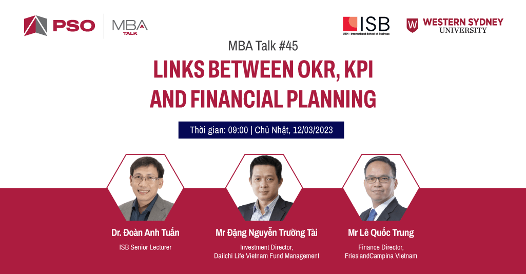 MBA Talk #45: OKR, KPI và kế hoạch tài chính – Kết nối để dẫn đến thành công trong kinh doanh
