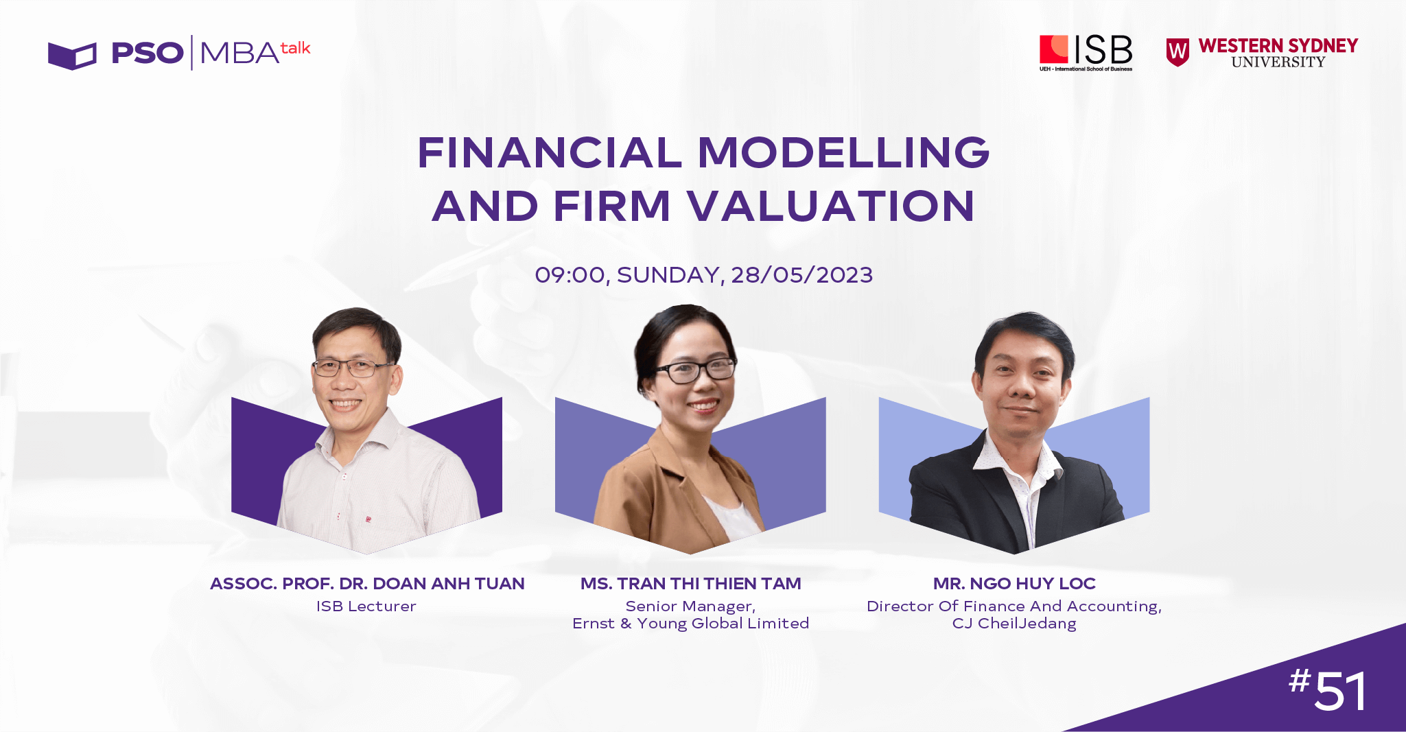 MBA Talk #51: Financial modelling and the process of valuing firms