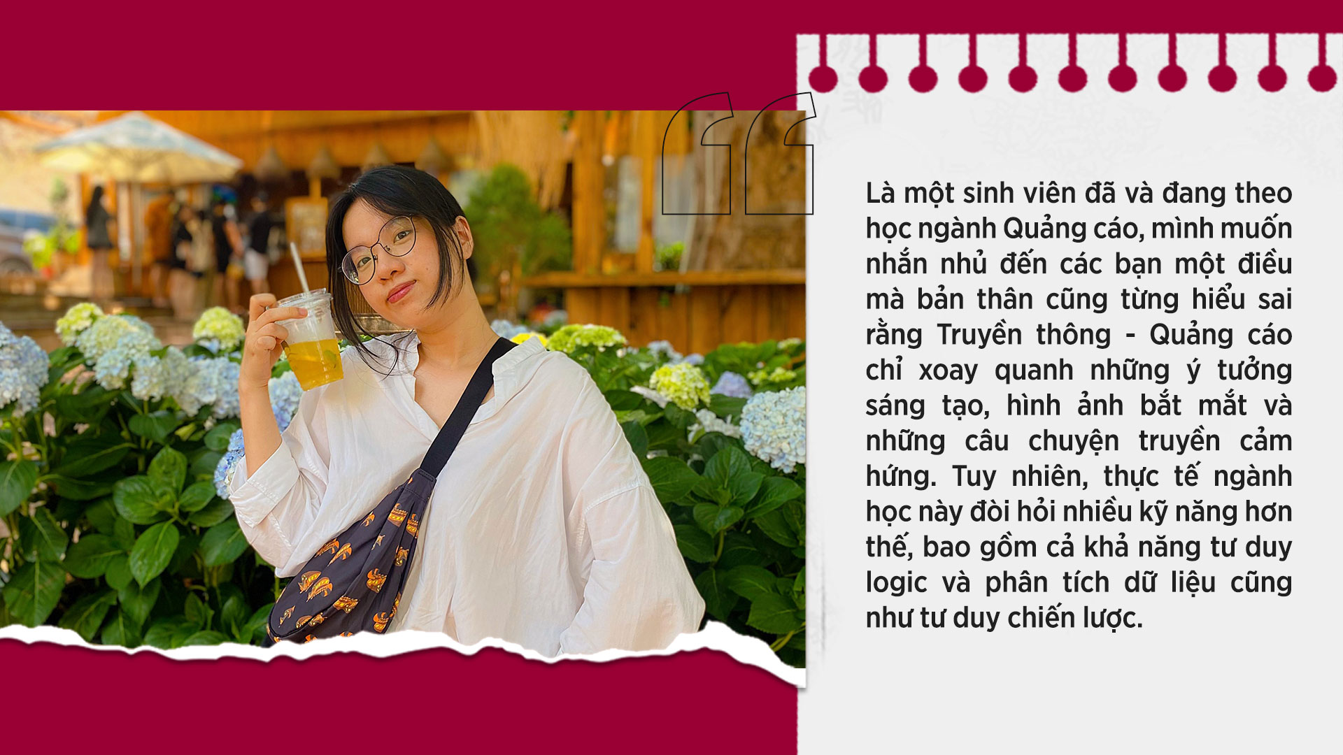 Thông qua việc học tập tại WSU và tham gia các cuộc thi, mình nhận ra rằng các công việc liên quan đến Planning và Strategy thường thu hút mình hơn các công việc liên quan đến Creative.