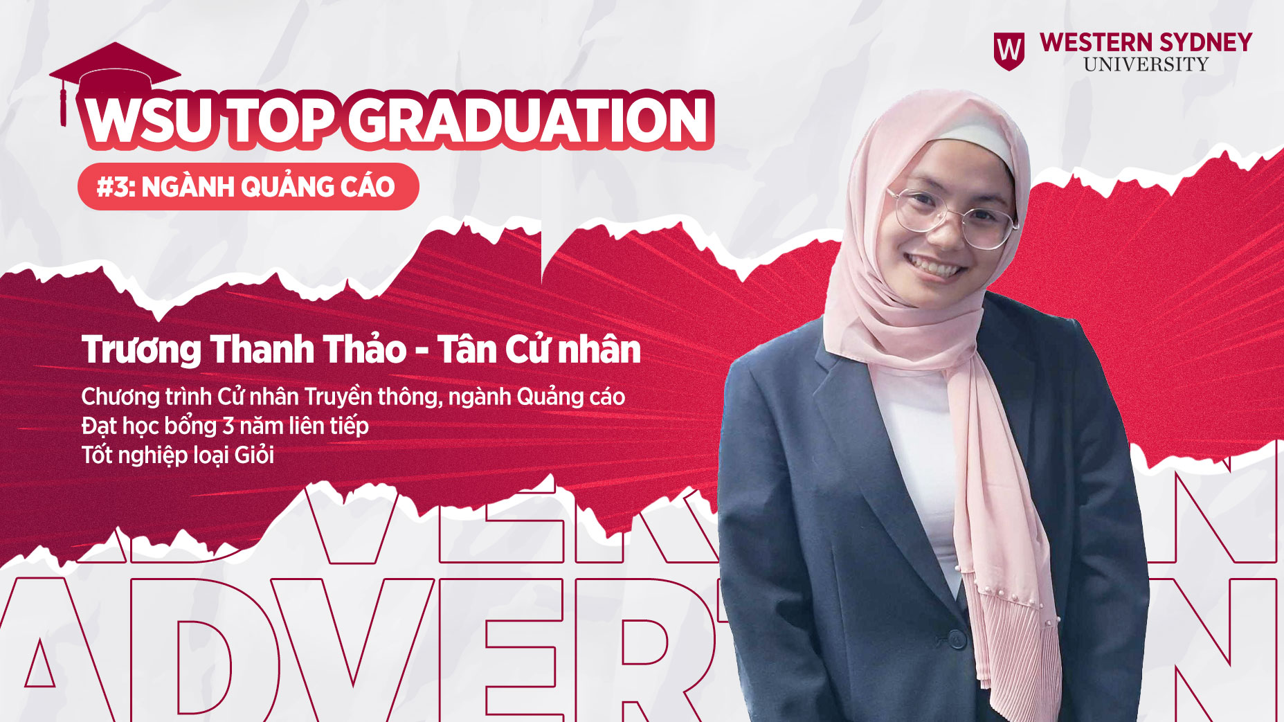 WSU Top Graduation 2024 #3: Trương Thanh Thảo – Bài học quý giá từ Tân Cử nhân ngành Quảng cáo để chinh phục Thành công tấm bằng Tốt nghiệp loại Giỏi