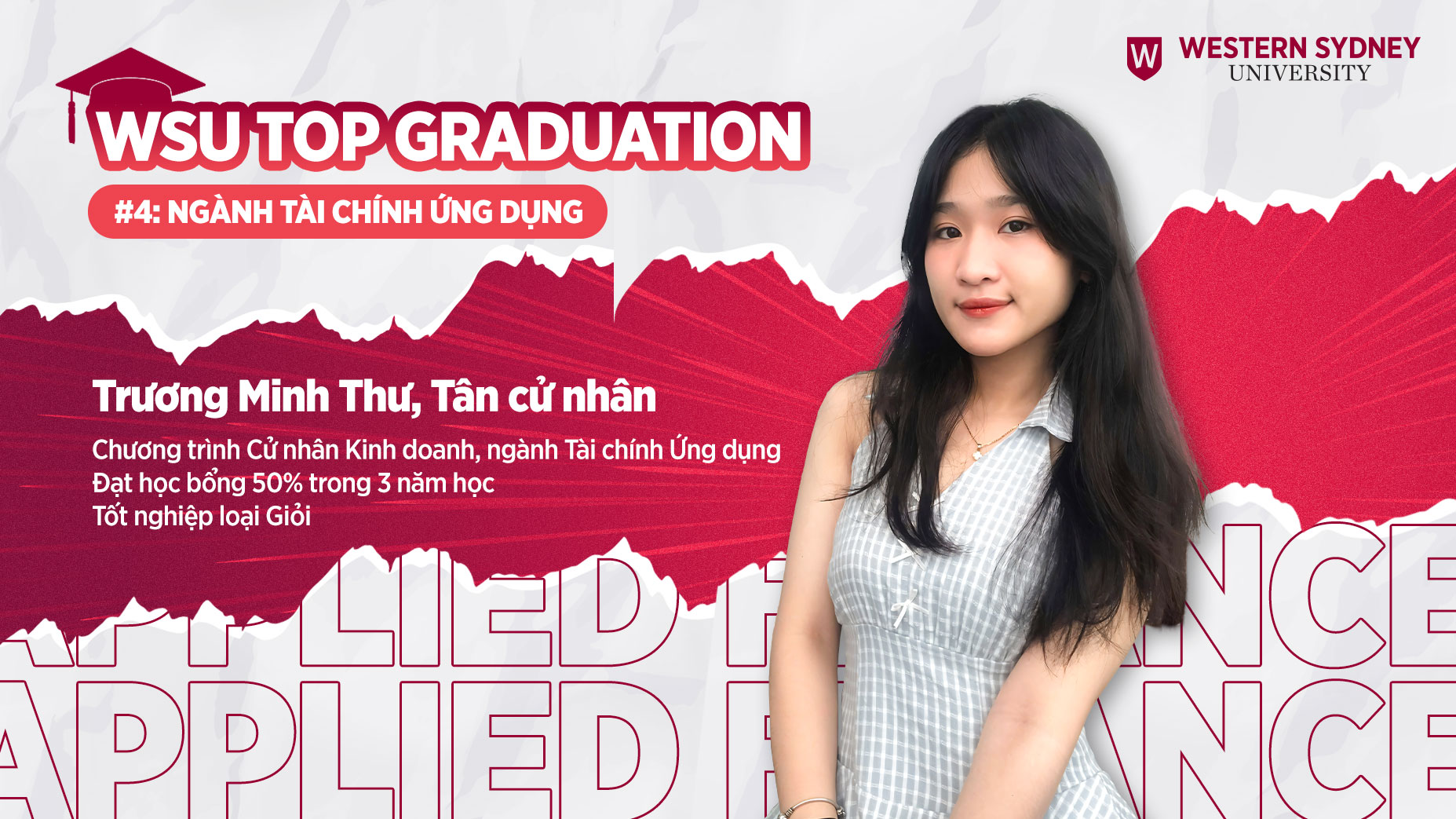 WSU Top Graduation 2024 #4: Trương Minh Thư – Làm chủ nội tại để vững vàng trong mọi thử thách