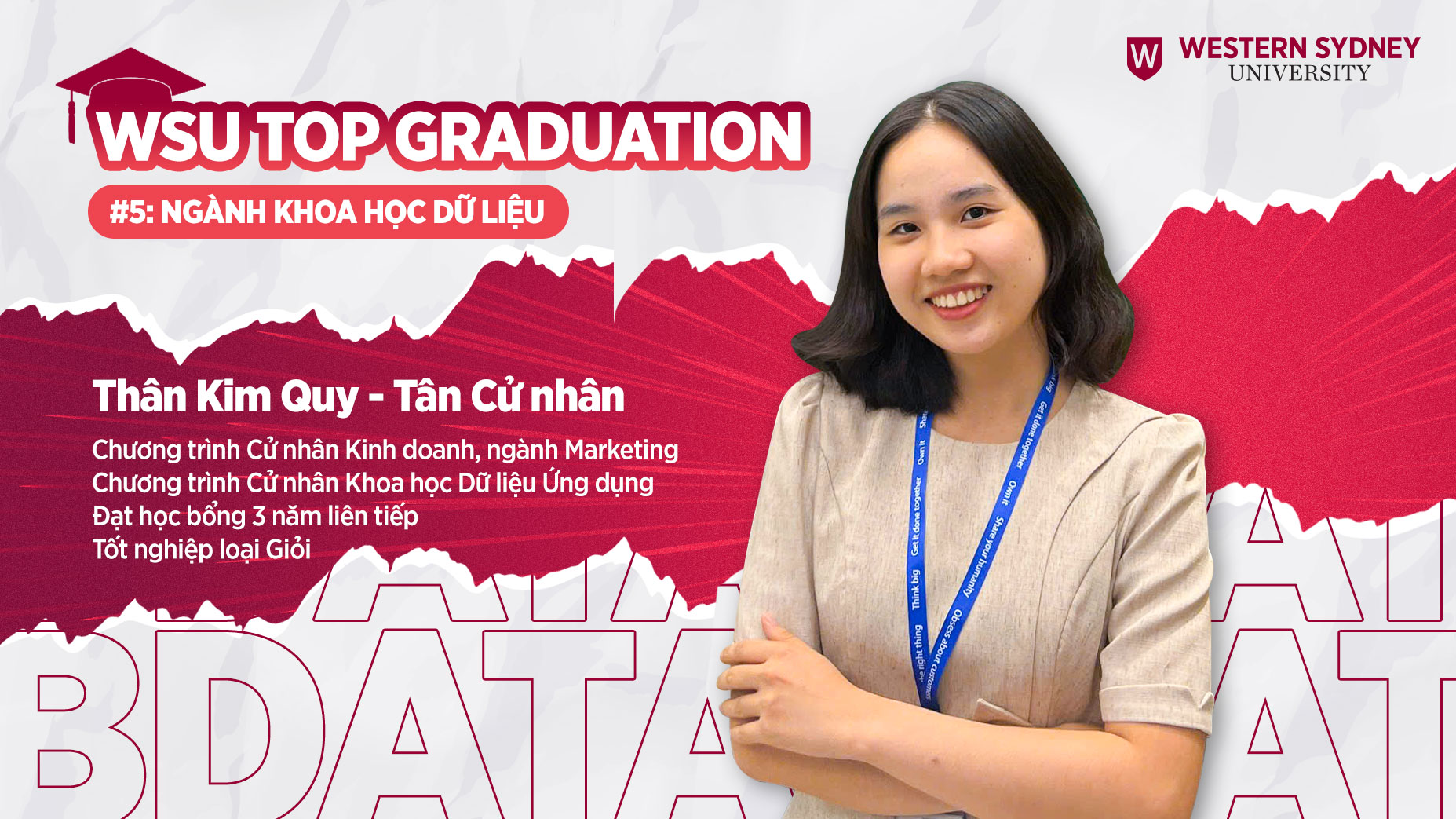 WSU Top Graduation #5: Thân Kim Quy – Kiên trì học tập để trở thành Business Analyst