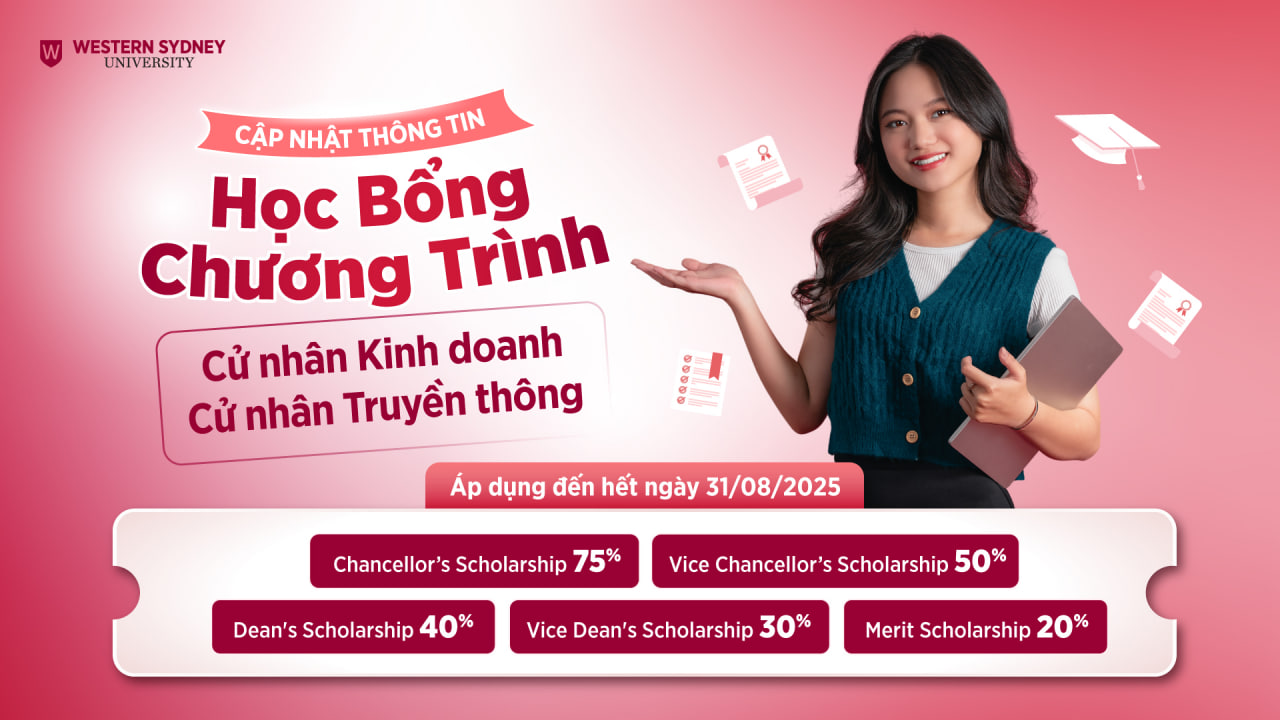 Thông tin mới nhất về học bổng Western Sydney Việt Nam