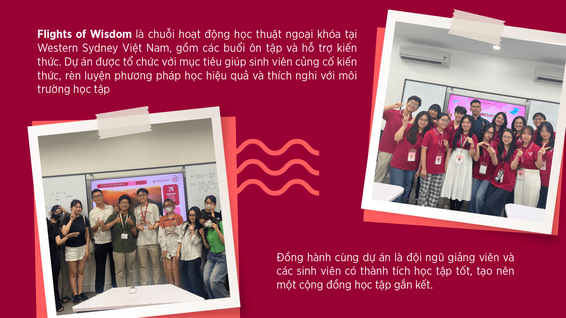 Thái Sơn hỗ trợ sinh viên ôn tập kiến thức môn Statistics for Business trong khuôn khổ dự án Flights of Wisdom