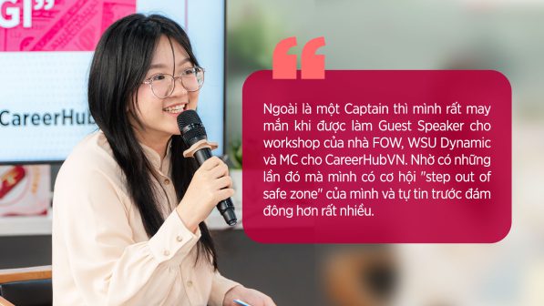 Hành trình ra khỏi vùng an toàn của Trúc Hạ khi làm khách mời tại các workshop và MC cho CareerHubVN