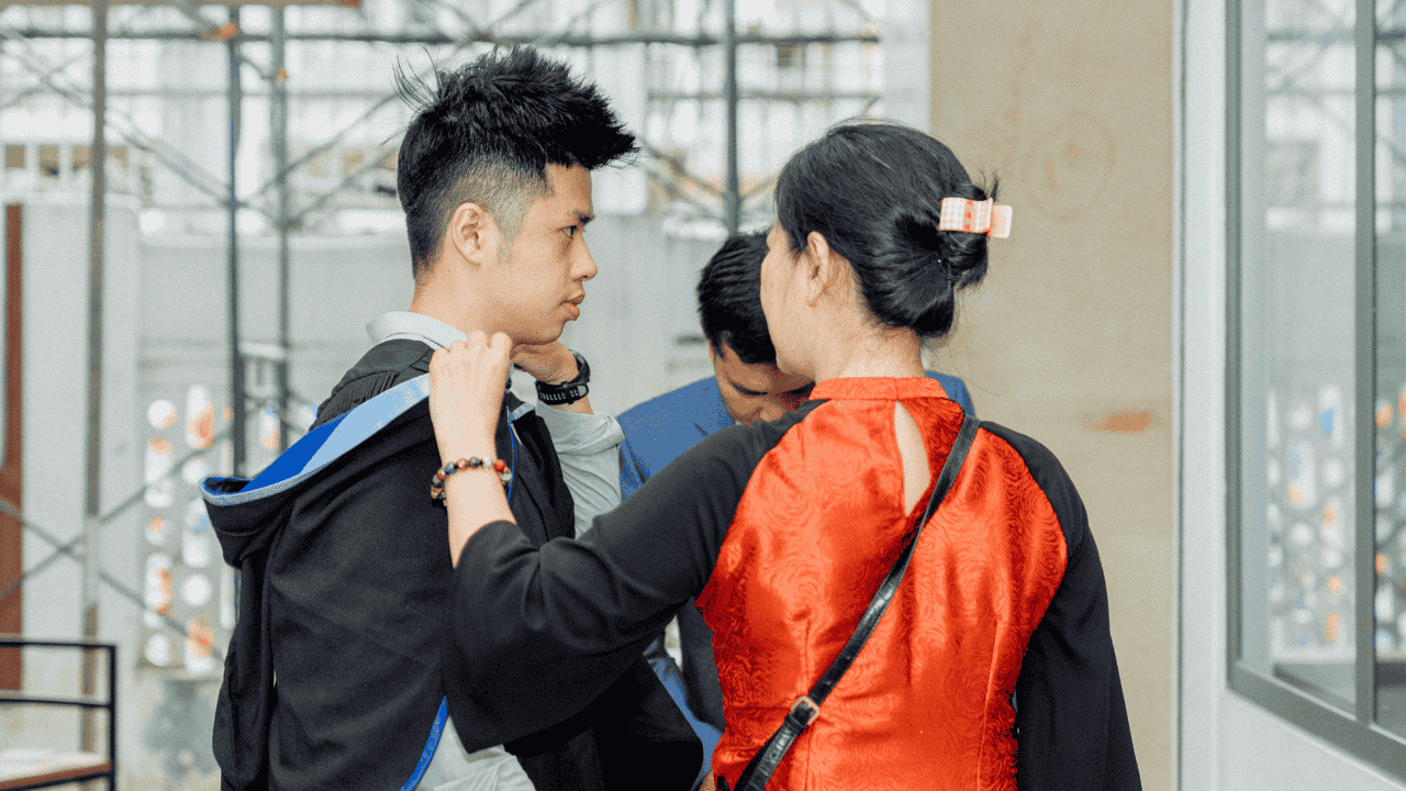 Hình ảnh cảm động tại buổi lễ