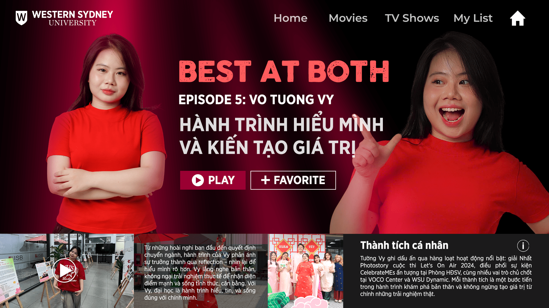Võ Tường Vy – sinh viên ngành Business Communication hiện đang làm việc tại VOCO Center và là gương mặt tiêu biểu của Hoạt động sinh viên (HĐSV) Western Sydney Việt Nam.