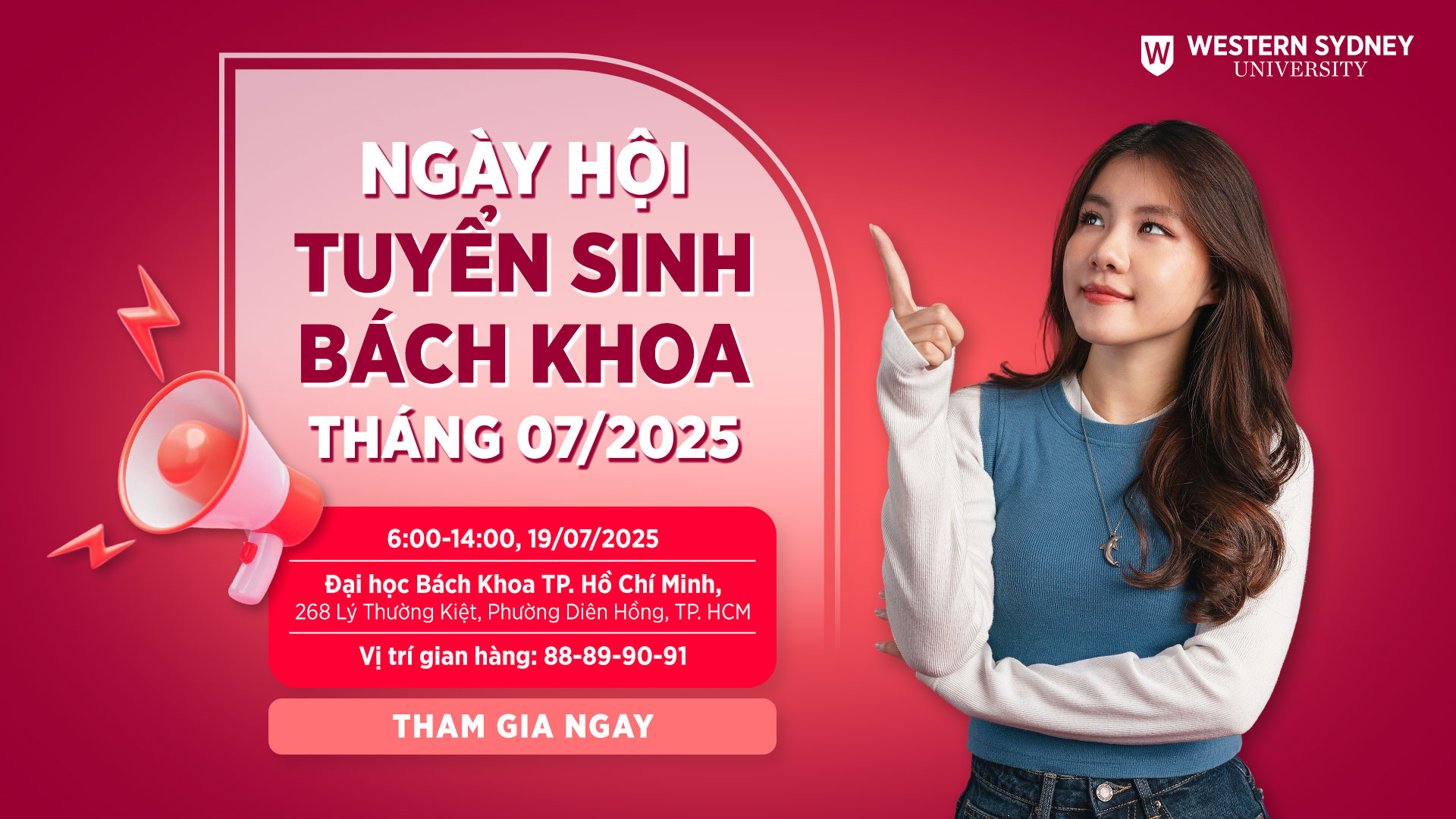 Ngày hội tuyển sinh Bách Khoa tháng 07/2025 – Cùng Western Sydney Việt Nam bắt đầu hành trình đại học