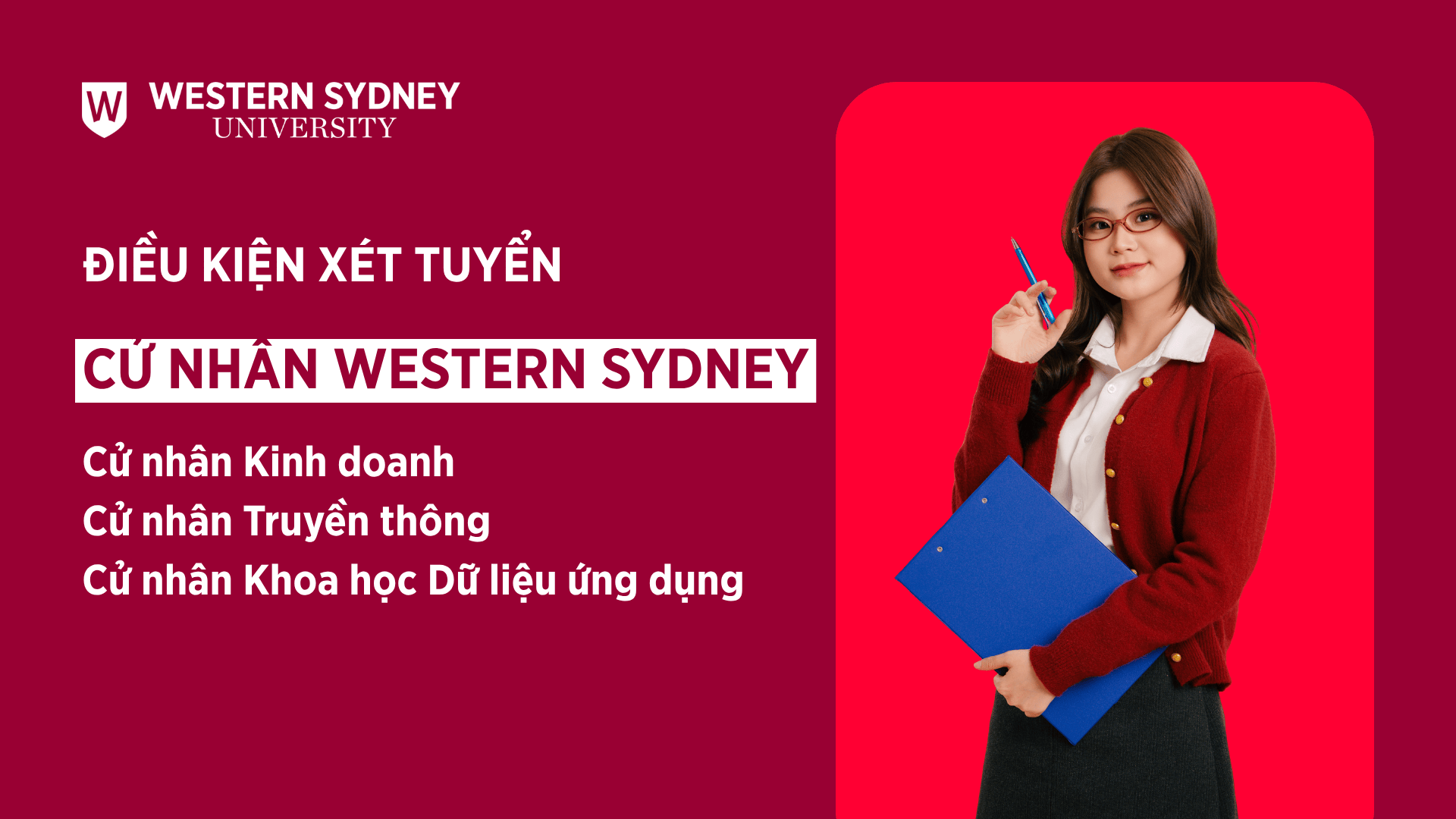 Điều kiện xét tuyển Cử nhân Western Sydney mới nhất
